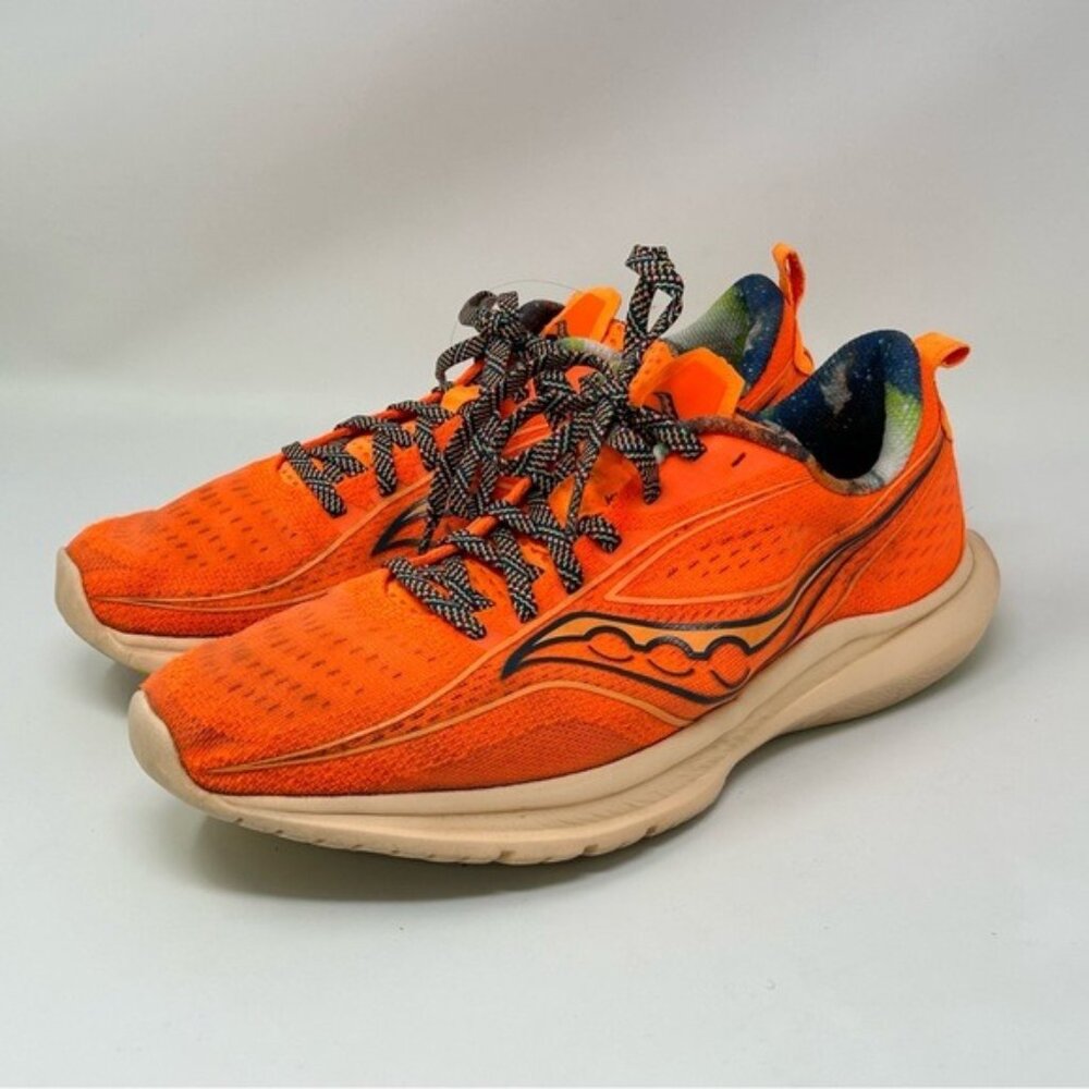 Men’s Saucony S20723-45 Kinvara 13 Neon Orange Sneakers Size 8.5